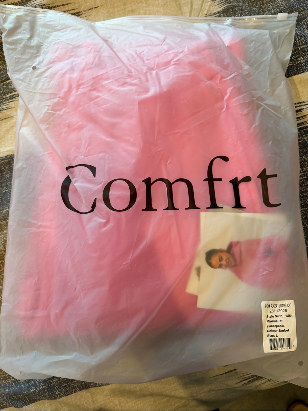 Comfrt sweatpants - sorbet pink